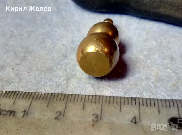 ИНТЕРЕСНА ФИГУРАЛНА СТАРА МЕСИНГОВА ВИНТИДЖ АРТ ВИСУЛКА ПЕНДАНТ 44120, снимка 7 - Антикварни и старинни предмети - 48818806