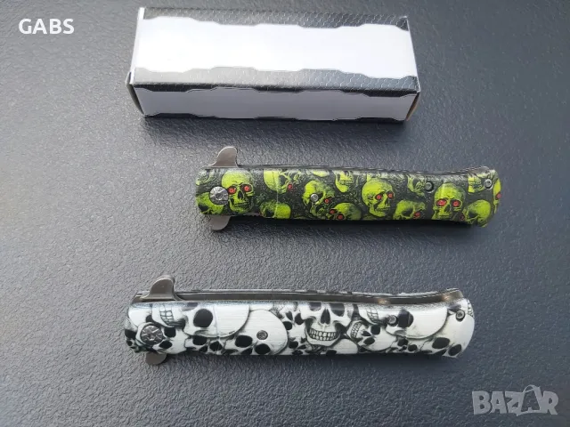 сгъваем нож с дизайн черепи,два модела, снимка 9 - Ножове - 49824483