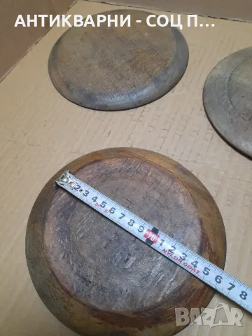 Комплект Стари Дървени Чинии., снимка 12 - Антикварни и старинни предмети - 49091027