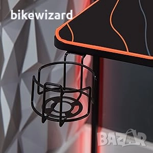 Геймърско бюро X Rocker Cougar XL Ultra Wide от алуминий и карбон 160.5 x 80 x 65-80 см НОВО, снимка 3 - Бюра - 52568249