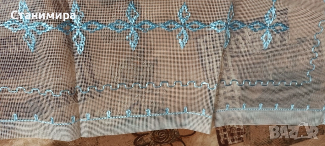 карета тюл, ръчна бродерия - 2 бр., снимка 8 - Други - 52956733