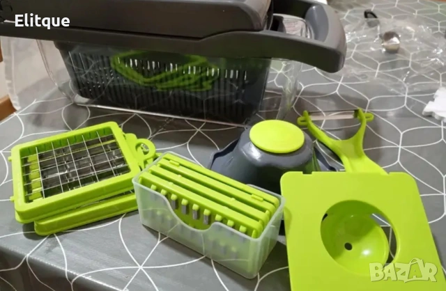 Кухненско ренде с контейнер Nicer Dicer Plus – 13 части 🥕, снимка 2 - Други - 53207090