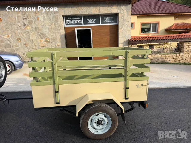 ремарке регистрирано 180/120 см цена 1000 евро   безплатно прехвърляне, нови талони извадени на 14,0, снимка 4 - Ремаркета - 56199804