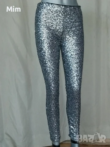 Н&М 36 Сребрист клин с пайети 