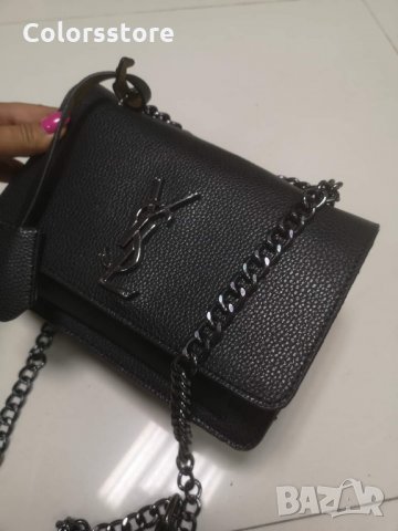 Луксозна Черна чанта YSL, снимка 2 - Чанти - 33867265