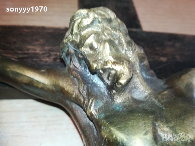 поръчан-тежък масивен кръст-мед/месинг 2301211906, снимка 11 - Колекции - 31530573