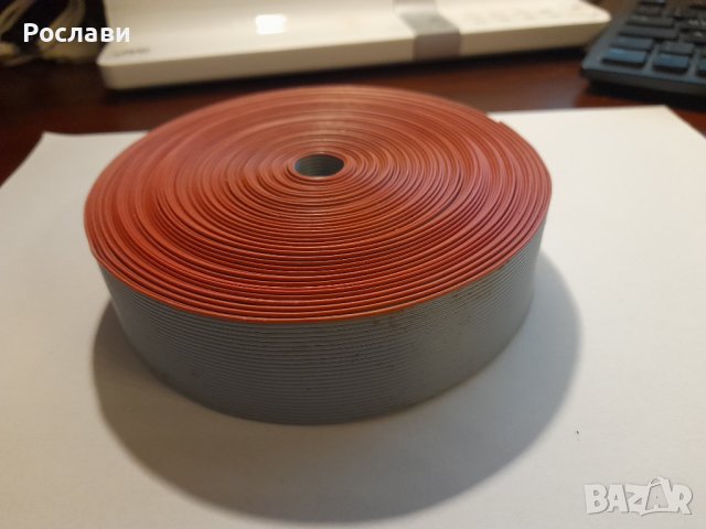 034. Лентов кабел 26 жила, сив цвят на изолацията, дължина 14.90 метра , снимка 5 - Друга електроника - 40003602