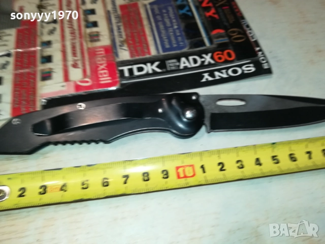 МЕТАЛНА ЧЕРНА АВТОМАТИЧНА НОЖКА 0509251737, снимка 8 - Оборудване и аксесоари за оръжия - 51618440