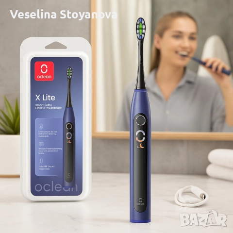 Електрическа четка за зъби Oclean X Lite 20, 1 бpой накрайник, 5 режима, снимка 3 - Други - 52734444