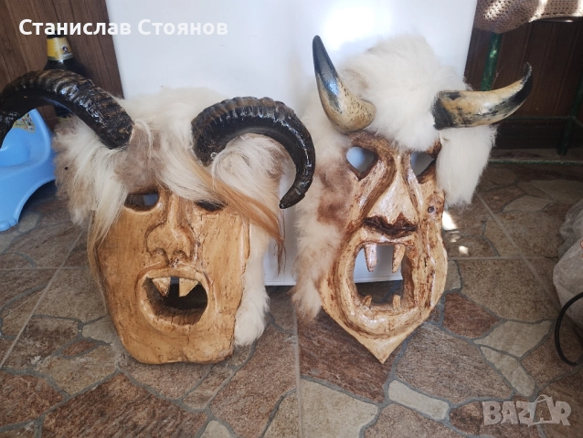 Дървени лица (коруби) цели маски Сурвакарски/Кукерски, снимка 3 - Други ценни предмети - 50396076