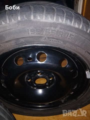 5×100 57.1ц.о.15цола с гуми на тях 195 5515, снимка 9 - Гуми и джанти - 52341942