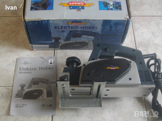 Ново 900 Вата-Хобел-Електрическо Ренде-Немско-Професионално-Нож 83мм-KING CRAFT, снимка 2 - Други инструменти - 36610042