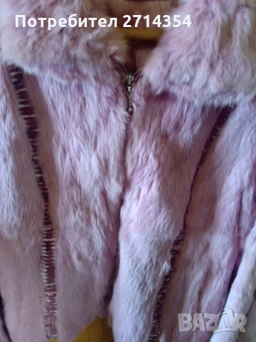 Дамско палто заешка кожа, снимка 1 - Палта, манта - 29392128