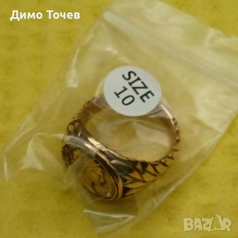 Пръстен с античен мотив-древен Рим -Август, снимка 5 - Пръстени - 40072485