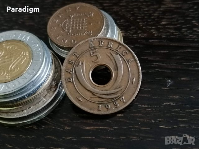 Монета - Източна Африка - 5 цента | 1935г., снимка 5 - Нумизматика и бонистика - 30984634