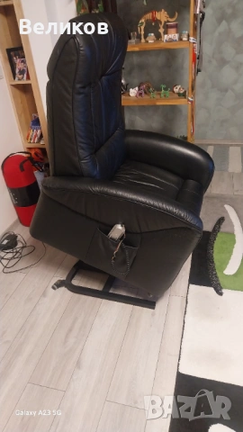 Кожен Електрически Фотьойл , снимка 11 - Дивани и мека мебел - 54282547