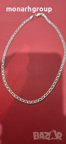 Сребърна верижка, снимка 5 - Колиета, медальони, синджири - 52436476