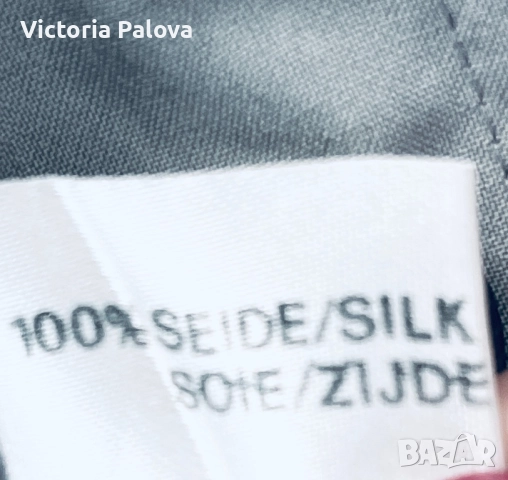 Копринено сако vintage JANINA SCHRECK, снимка 6 - Сака - 51667137