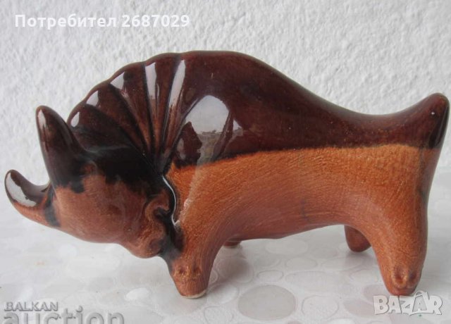 2 бр различни Бик ТЕЛЕЦ крава животно керамика фигура статуетка, снимка 3 - Статуетки - 29262315