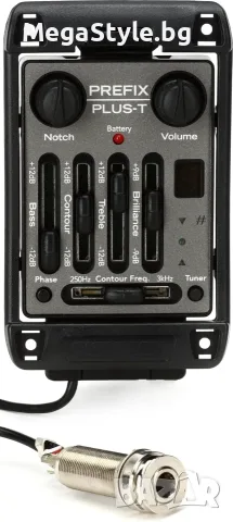 Акустичен преамп за китара Fishman Prefix Plus-T Onboard Preamp (Wide Format)