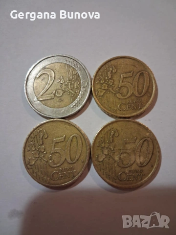 Евро монети от различни години и държави., снимка 2 - Нумизматика и бонистика - 53342599