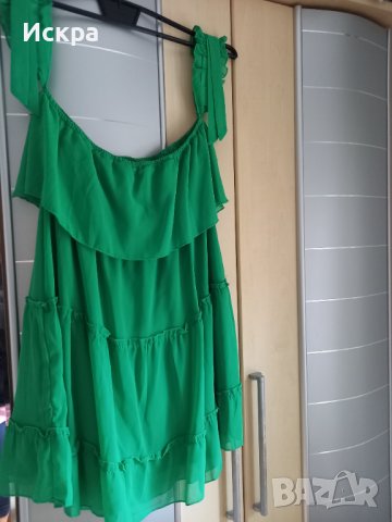 Лятна зелена рокля , снимка 2 - Рокли - 42454204