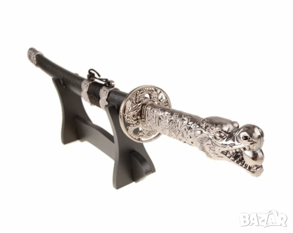 🔥 Самурайски меч на стойка – уникален подарък и декорация, снимка 2 - Подаръци за мъже - 54183736