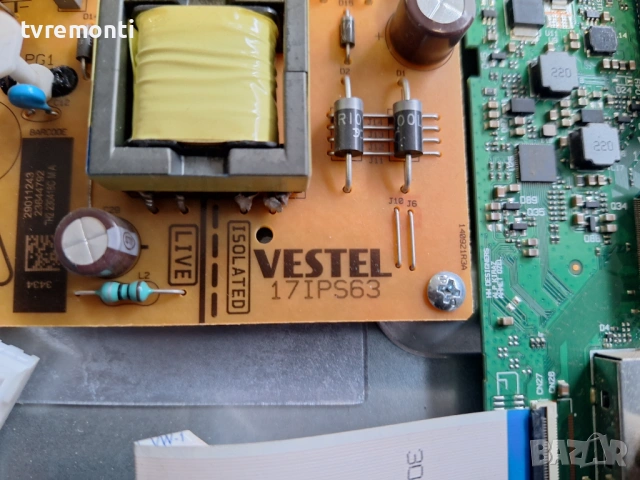 POWER BOARD 17IPS63, for,  JVC  модел  LT-32VH2106 32inc DISPLAY VES315WNGL-L3-N91 , снимка 2 - Части и Платки - 53932203
