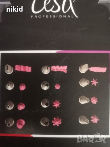 cesil 12 бр големи пластмасови накрайници накрайник за шприц пош дюза крем декор, снимка 3 - Аксесоари за кухня - 38405863