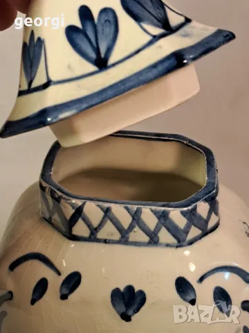 холандски порцеланов буркан Delft  6/1, снимка 3 - Колекции - 49278975