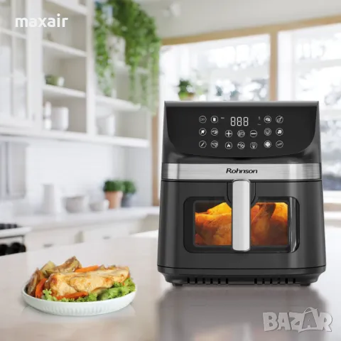 Фритюрник Airfryer Rohnson R-2866*Гаранция 2 години, снимка 6 - Фритюрници - 47820297