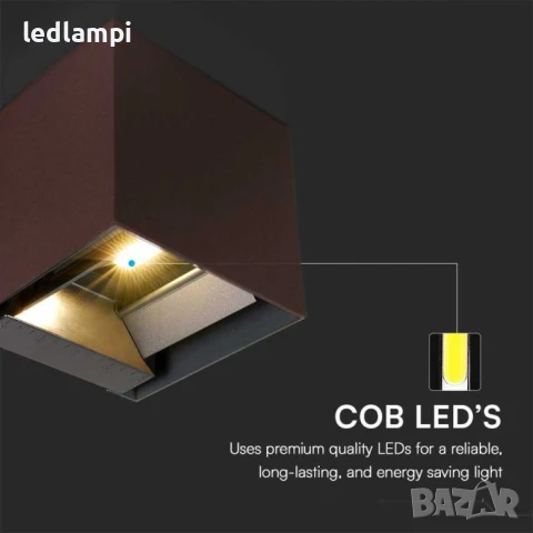 Соларна LED Градинска Лампа 9W 3в1 CCT Кортен, снимка 2 - Соларни лампи - 50546650