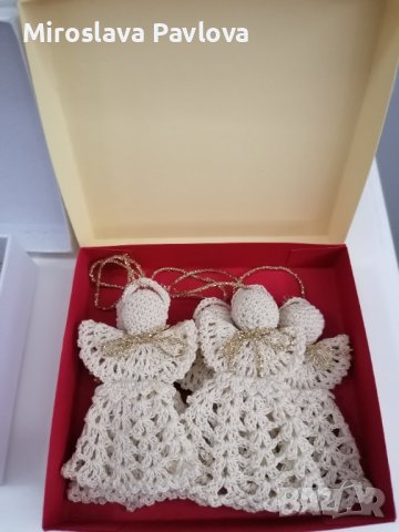 Плетени ангелчета , снимка 6 - Декорация за дома - 39378704