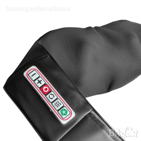 Безжичен 4D шиацу масажор с инфрачервено затопляне, 12 масажни точки, за врат и гръб, снимка 10 - Масажори - 54142598