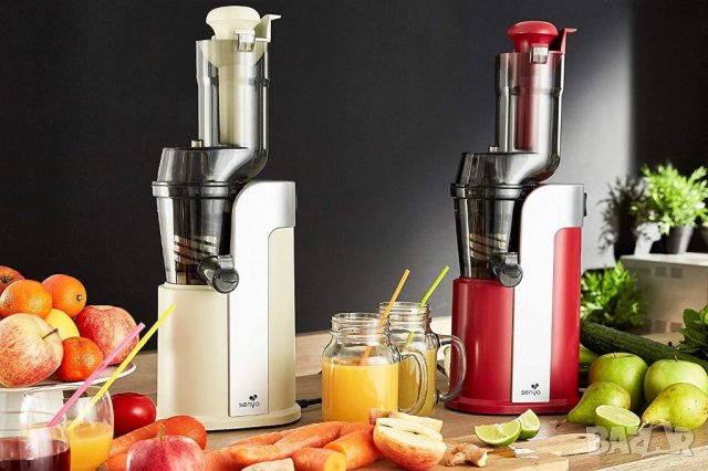 Сокоизстисквачка Senya SYBF-CJ018R, 250, неръждаема стомана, червена, снимка 2 - Сокоизстисквачки и цитрус преси - 39697649