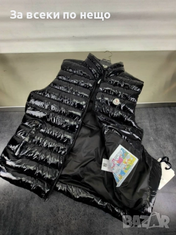 Moncler Мъжки Черен Лачен Елек🔝Мъжка Грейка В Черен Цвят Лак Монклер Код A853, снимка 2 - Якета - 51626847