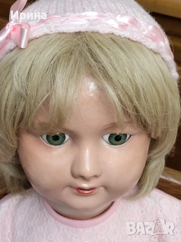 Антична кукла от композит 1940-50 г, 67 см., снимка 4 - Колекции - 54240299