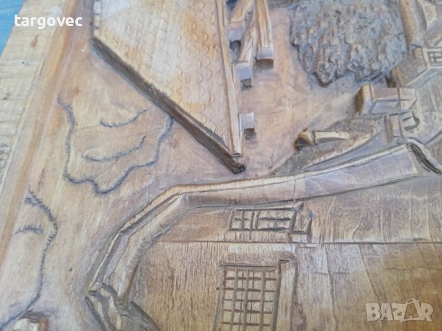 Уникално пано дърворезба датирано с подпис, снимка 8 - Антикварни и старинни предмети - 37466251