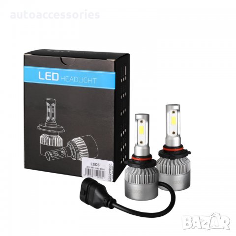 3000051627 Комплект LED Лед Диодни Крушки за фар, M-TECH, HВ3, 80W, 10000 Lm, Над 150 % по-ярка свет