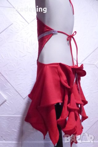 Червена детска рокля за спортни танци, снимка 5 - Детски рокли и поли - 42842813