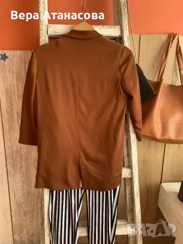 🤎👜🧡 Zara👟 блейзър/сако в кафяв цвят💄, снимка 2 - Сака - 49480865