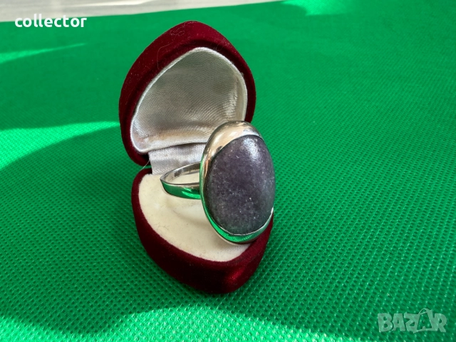 Сребърен пръстен с Лепидолит. №7738