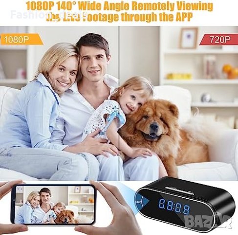 Нова скрита WiFi Шпионска Камера-Часовник с Детектор за Движение 1080P HD, снимка 3 - Друга електроника - 42558535