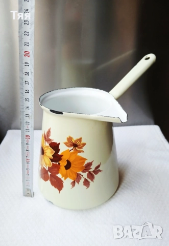 Голямо емайлирано джезве , снимка 4 - Други - 52730791