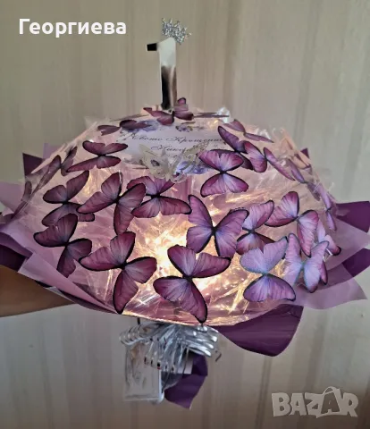 Луксозни, светещи букети "DESS"🦋✨️🎀, снимка 5 - Декорация за дома - 48546015