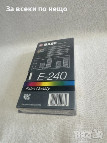 Чисто нова неразпечатана празна видеокасета VHS BASF E-240, снимка 4 - Плейъри, домашно кино, прожектори - 56436122