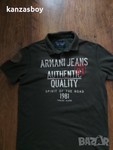 armani jeans - страхотна мъжка тениска, снимка 5 - Тениски - 37430092