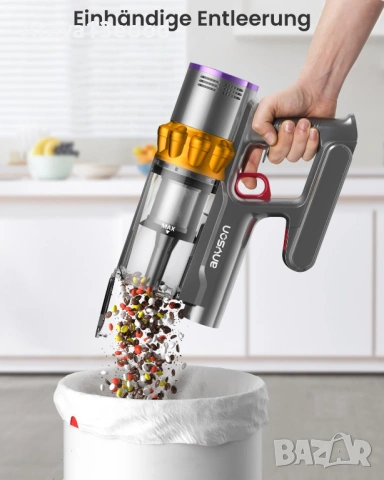 Anyson Stars 5 Безжична прахосмукачка 45000 Pa, 550W до 70 мин. работа, LED дисплей и анти-заплитане, снимка 2 - Прахосмукачки - 54064814