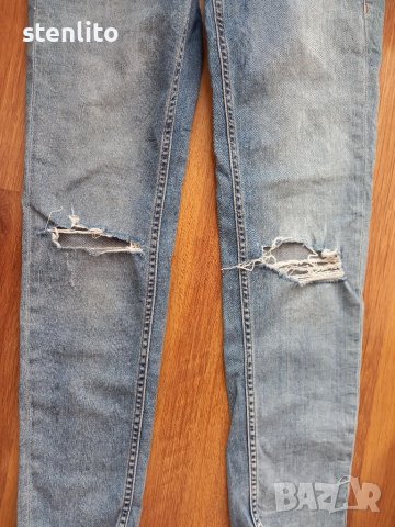 Накъсани дънки за бременни от H&M Мama Skinny High Rib, снимка 8 - Дрехи за бременни - 39973109