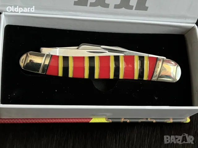 Голям висококачествен колекционерски джобен сгъваем нож Texas Stockman Coral Snake  (RR2275), снимка 4 - Ножове - 48644508
